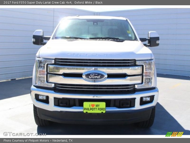 Oxford White / Black 2017 Ford F350 Super Duty Lariat Crew Cab 4x4