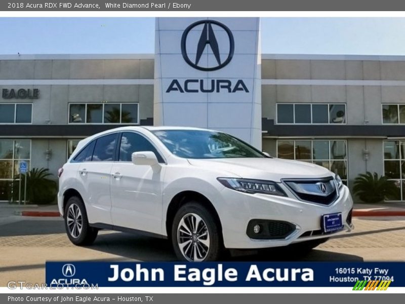 White Diamond Pearl / Ebony 2018 Acura RDX FWD Advance
