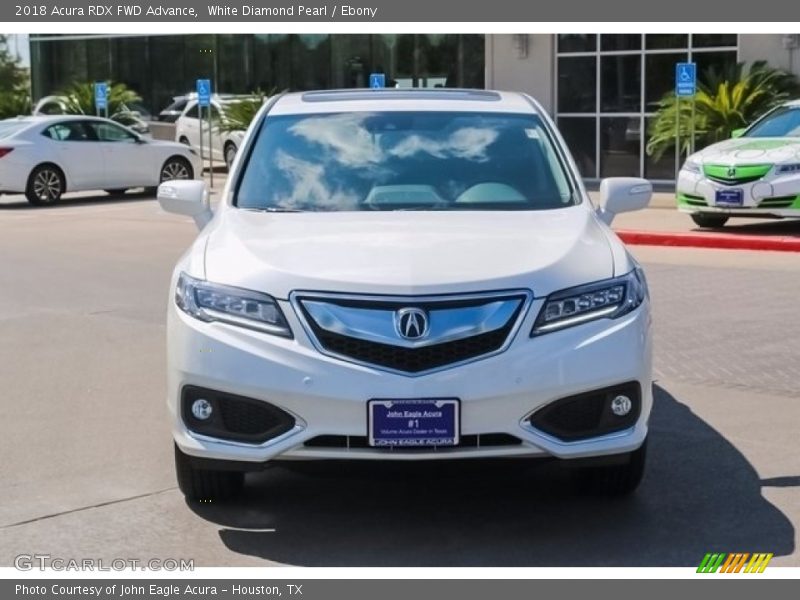 White Diamond Pearl / Ebony 2018 Acura RDX FWD Advance