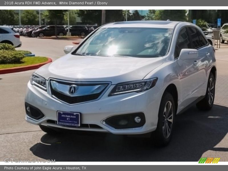 White Diamond Pearl / Ebony 2018 Acura RDX FWD Advance