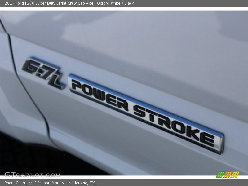 Oxford White / Black 2017 Ford F350 Super Duty Lariat Crew Cab 4x4
