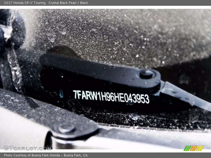 Crystal Black Pearl / Black 2017 Honda CR-V Touring