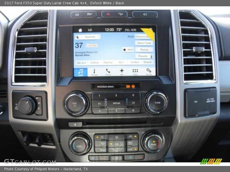 Oxford White / Black 2017 Ford F350 Super Duty Lariat Crew Cab 4x4