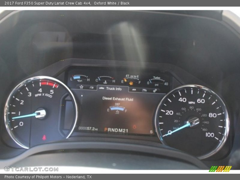 Oxford White / Black 2017 Ford F350 Super Duty Lariat Crew Cab 4x4