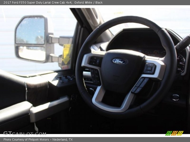 Oxford White / Black 2017 Ford F350 Super Duty Lariat Crew Cab 4x4