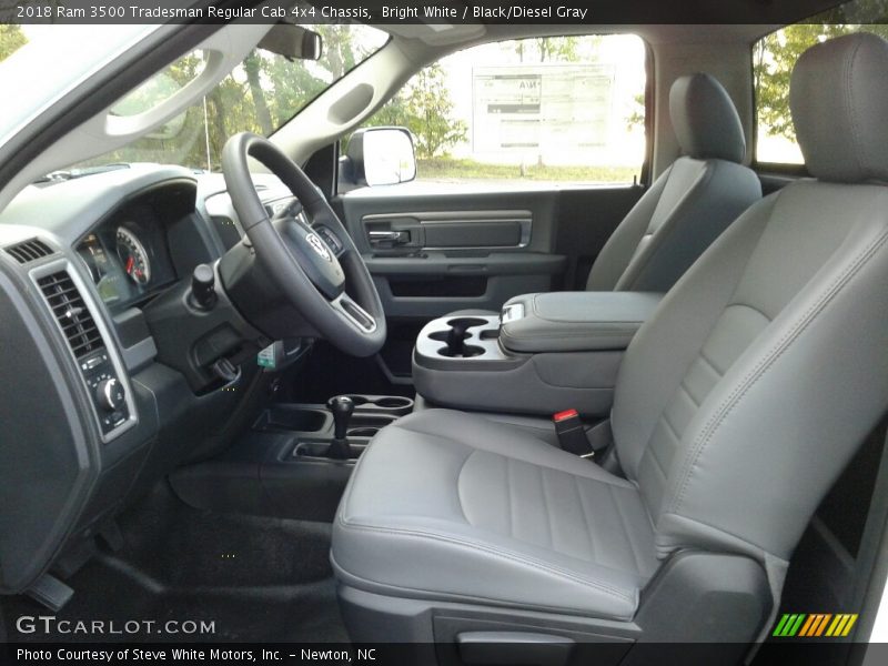 Bright White / Black/Diesel Gray 2018 Ram 3500 Tradesman Regular Cab 4x4 Chassis