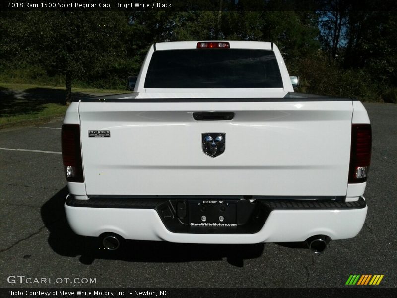 Bright White / Black 2018 Ram 1500 Sport Regular Cab