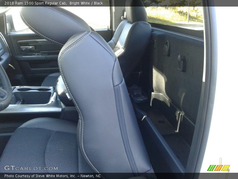 Bright White / Black 2018 Ram 1500 Sport Regular Cab