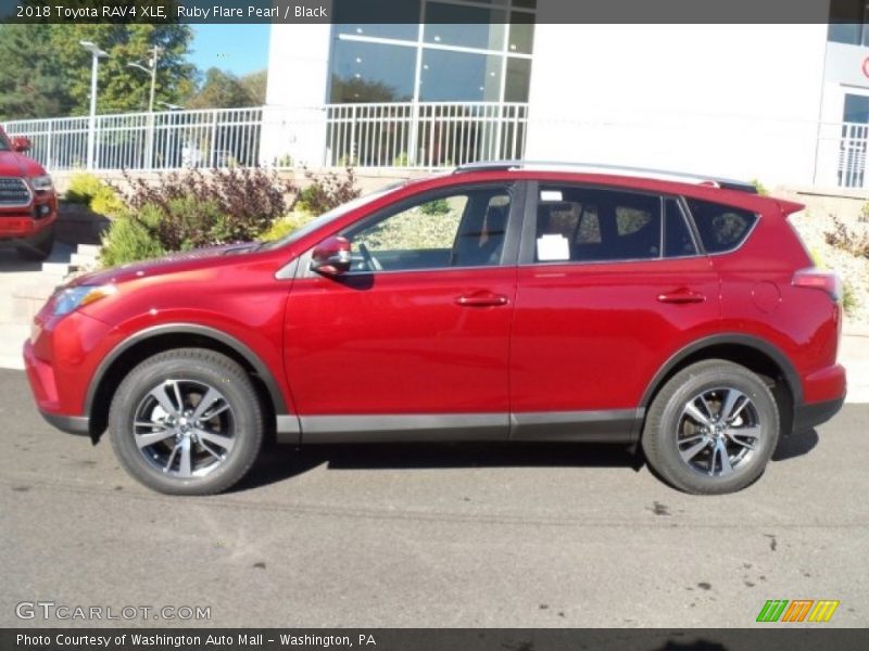 Ruby Flare Pearl / Black 2018 Toyota RAV4 XLE