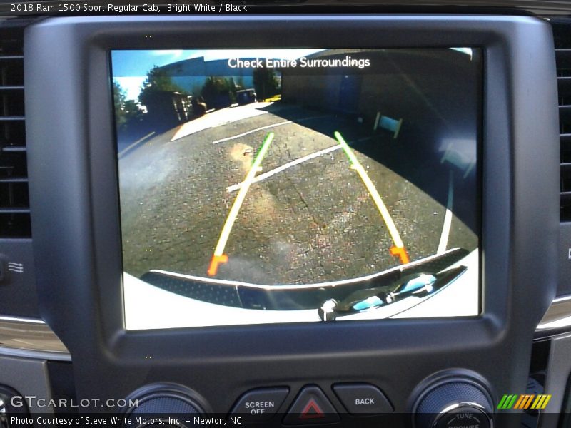 Bright White / Black 2018 Ram 1500 Sport Regular Cab