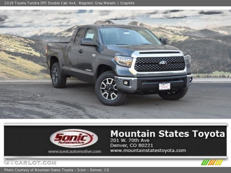 Magnetic Gray Metallic / Graphite 2018 Toyota Tundra SR5 Double Cab 4x4