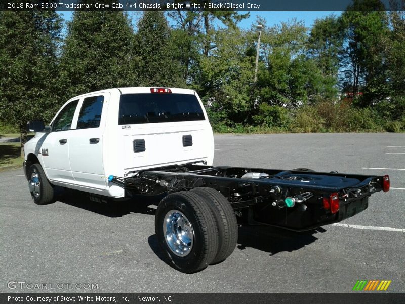 Bright White / Black/Diesel Gray 2018 Ram 3500 Tradesman Crew Cab 4x4 Chassis