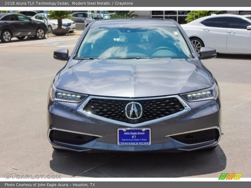 Modern Steel Metallic / Graystone 2018 Acura TLX Technology Sedan