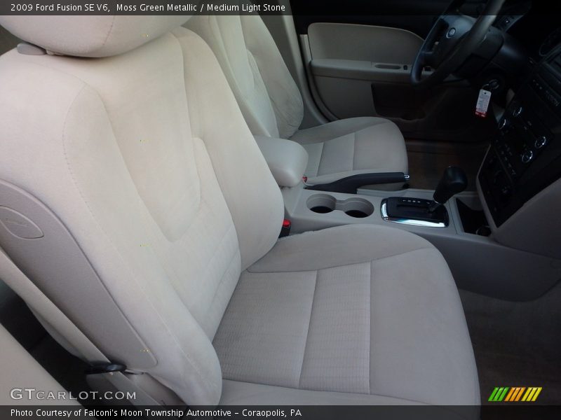 Moss Green Metallic / Medium Light Stone 2009 Ford Fusion SE V6