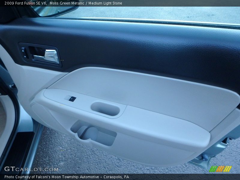 Moss Green Metallic / Medium Light Stone 2009 Ford Fusion SE V6