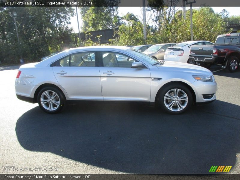 Ingot Silver Metallic / Dune 2013 Ford Taurus SEL