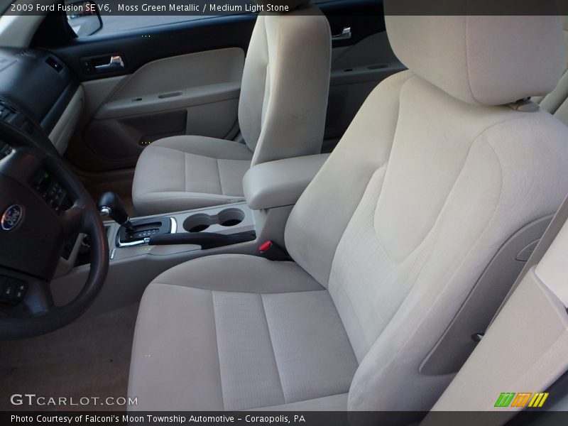 Moss Green Metallic / Medium Light Stone 2009 Ford Fusion SE V6