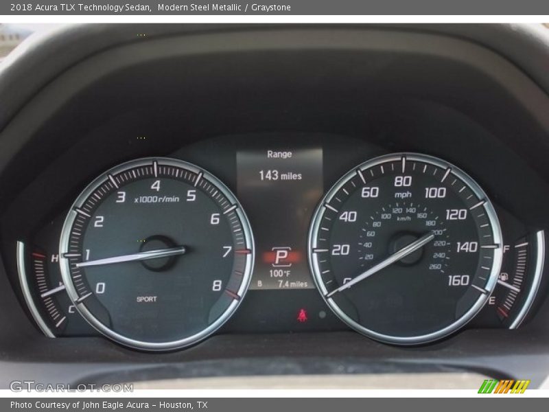 Modern Steel Metallic / Graystone 2018 Acura TLX Technology Sedan
