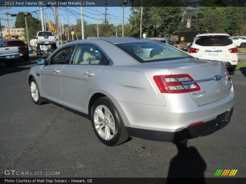 Ingot Silver Metallic / Dune 2013 Ford Taurus SEL
