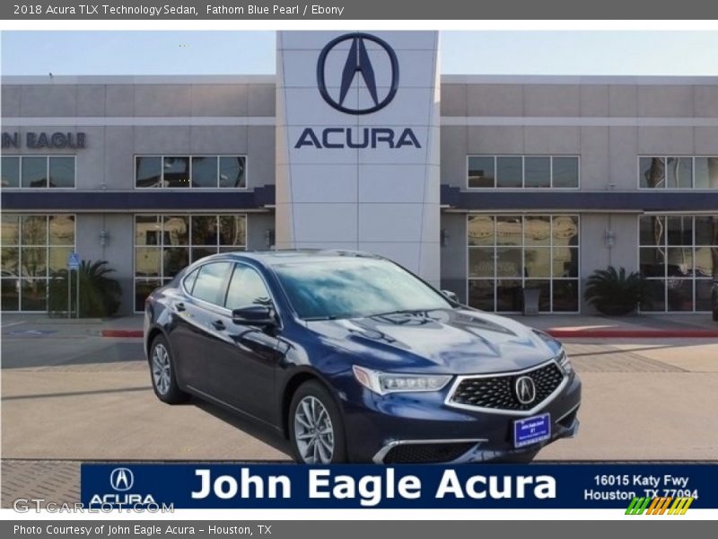 Fathom Blue Pearl / Ebony 2018 Acura TLX Technology Sedan