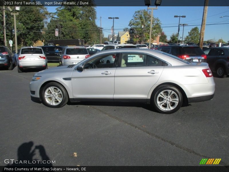 Ingot Silver Metallic / Dune 2013 Ford Taurus SEL