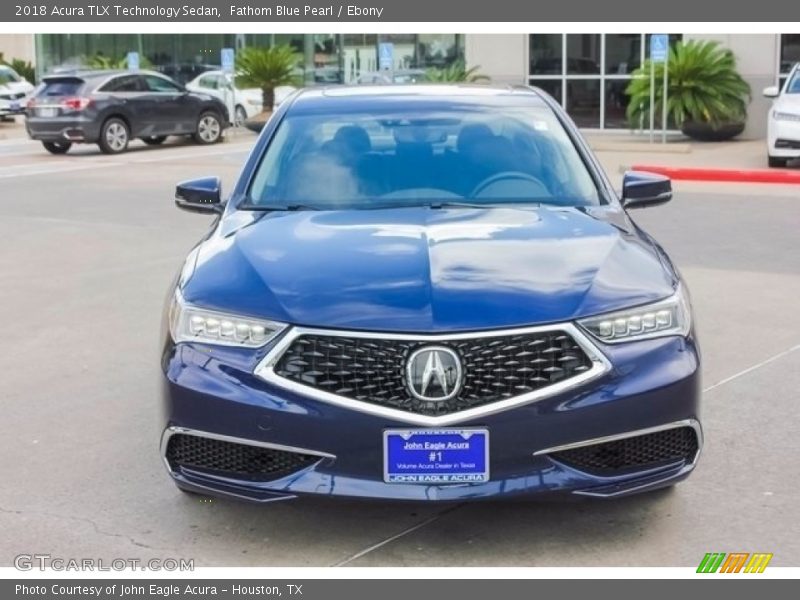 Fathom Blue Pearl / Ebony 2018 Acura TLX Technology Sedan