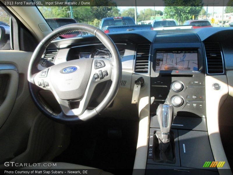 Ingot Silver Metallic / Dune 2013 Ford Taurus SEL