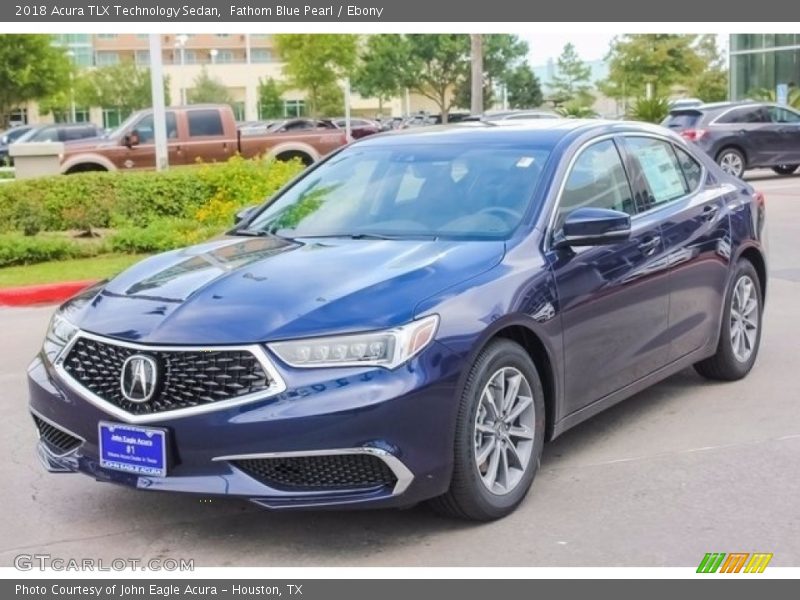 Fathom Blue Pearl / Ebony 2018 Acura TLX Technology Sedan