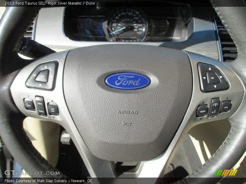 Ingot Silver Metallic / Dune 2013 Ford Taurus SEL