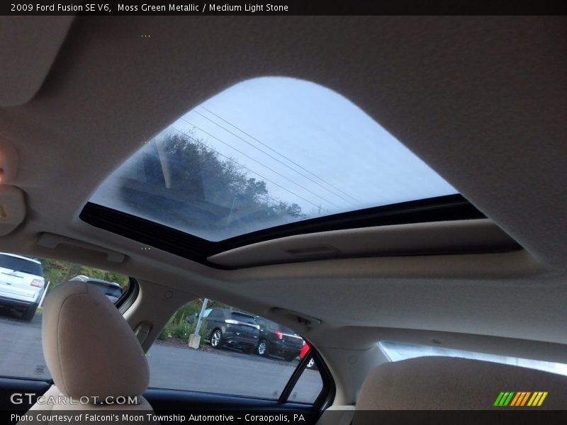 Moss Green Metallic / Medium Light Stone 2009 Ford Fusion SE V6