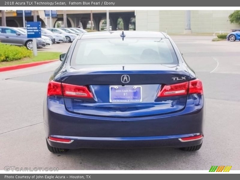 Fathom Blue Pearl / Ebony 2018 Acura TLX Technology Sedan