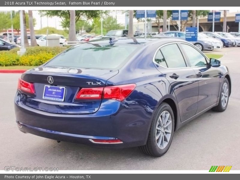 Fathom Blue Pearl / Ebony 2018 Acura TLX Technology Sedan