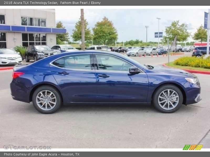 Fathom Blue Pearl / Ebony 2018 Acura TLX Technology Sedan