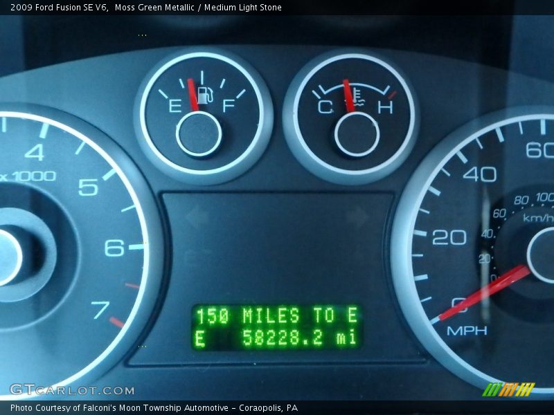 Moss Green Metallic / Medium Light Stone 2009 Ford Fusion SE V6