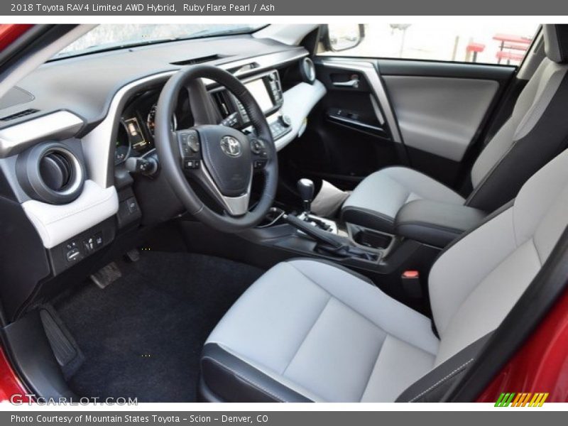  2018 RAV4 Limited AWD Hybrid Ash Interior