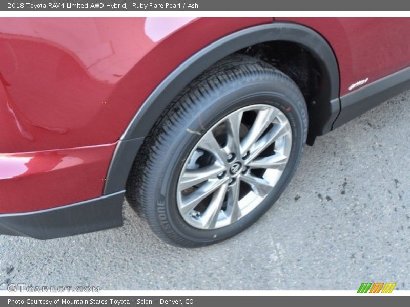 Ruby Flare Pearl / Ash 2018 Toyota RAV4 Limited AWD Hybrid