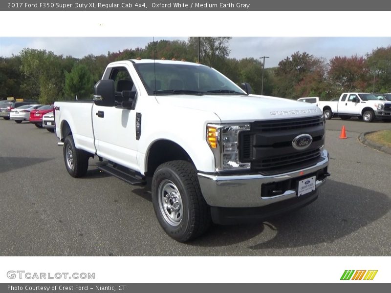 Oxford White / Medium Earth Gray 2017 Ford F350 Super Duty XL Regular Cab 4x4