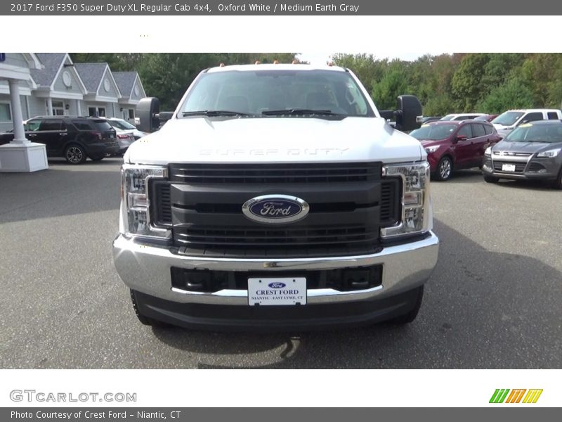 Oxford White / Medium Earth Gray 2017 Ford F350 Super Duty XL Regular Cab 4x4