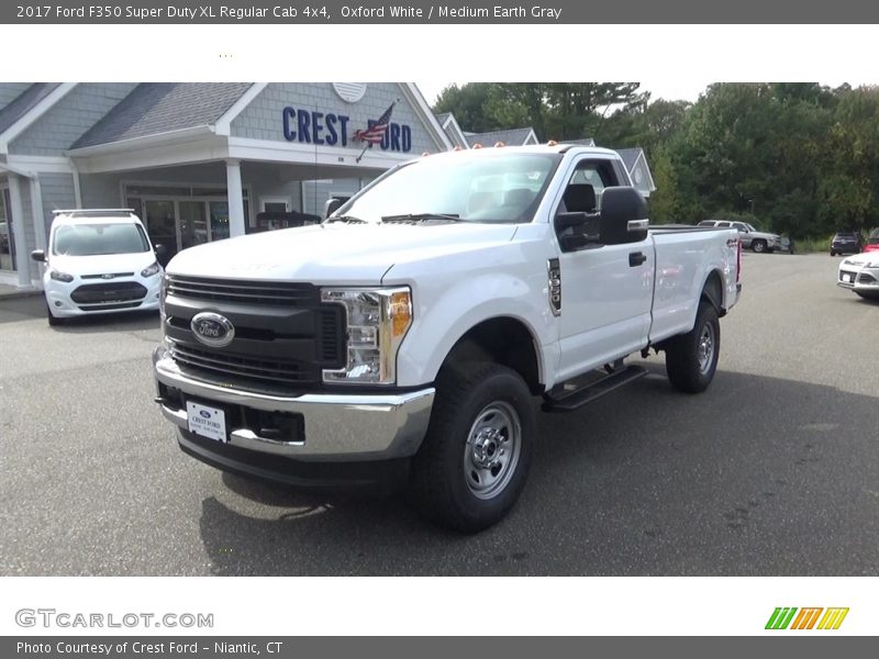 Oxford White / Medium Earth Gray 2017 Ford F350 Super Duty XL Regular Cab 4x4