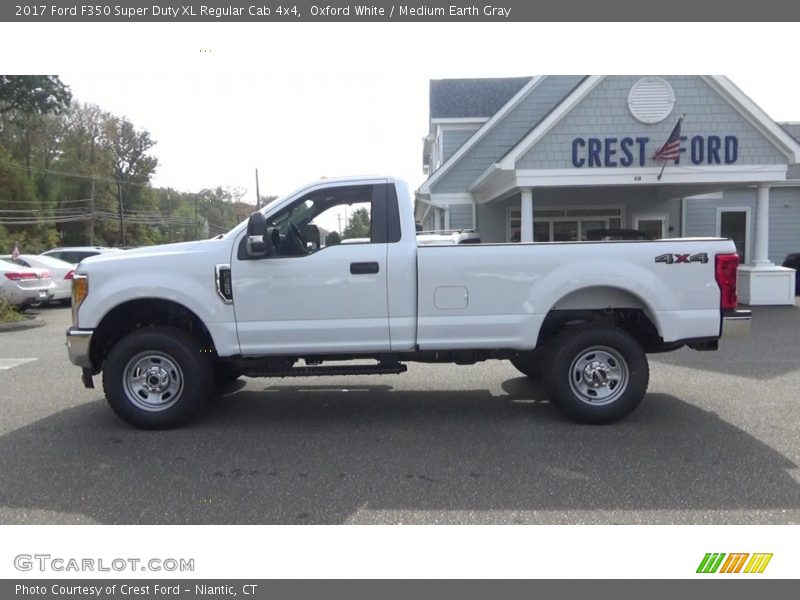 Oxford White / Medium Earth Gray 2017 Ford F350 Super Duty XL Regular Cab 4x4
