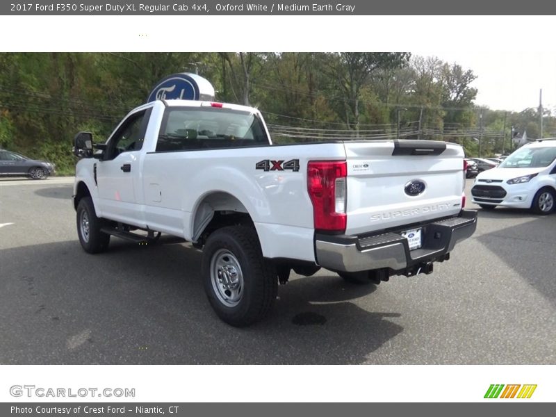 Oxford White / Medium Earth Gray 2017 Ford F350 Super Duty XL Regular Cab 4x4