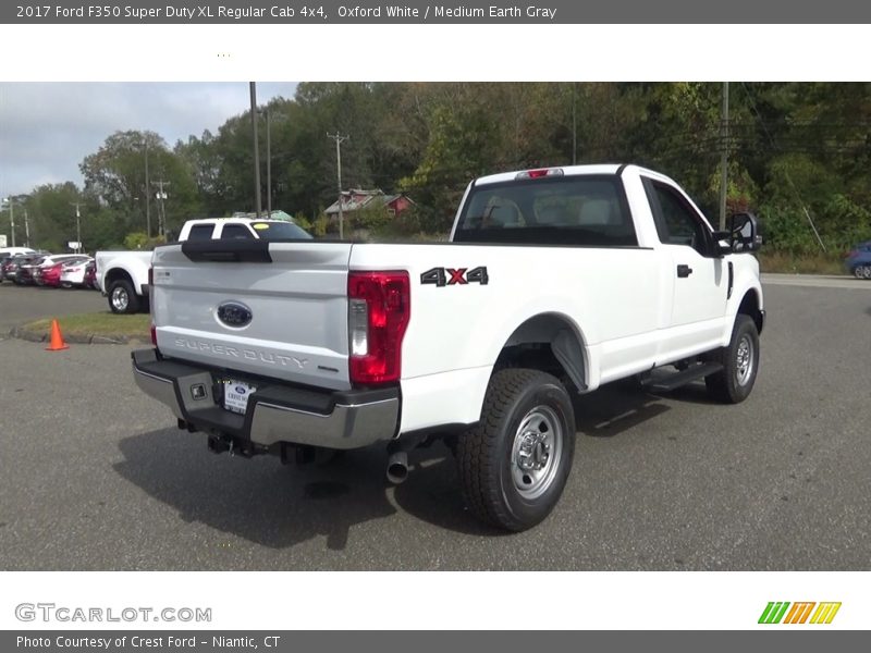 Oxford White / Medium Earth Gray 2017 Ford F350 Super Duty XL Regular Cab 4x4