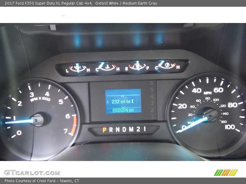 Oxford White / Medium Earth Gray 2017 Ford F350 Super Duty XL Regular Cab 4x4