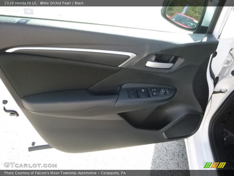White Orchid Pearl / Black 2018 Honda Fit LX