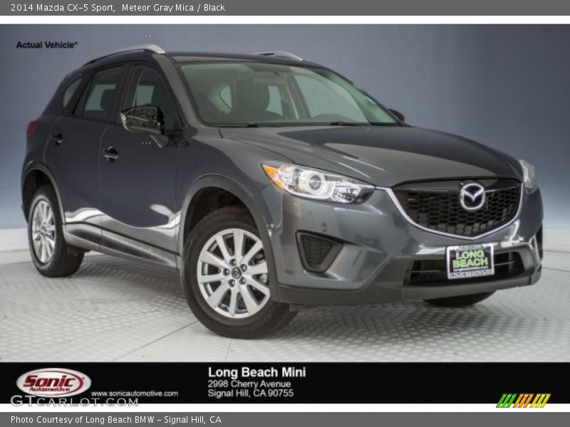 Meteor Gray Mica / Black 2014 Mazda CX-5 Sport