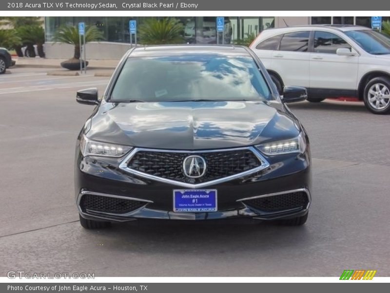 Crystal Black Pearl / Ebony 2018 Acura TLX V6 Technology Sedan