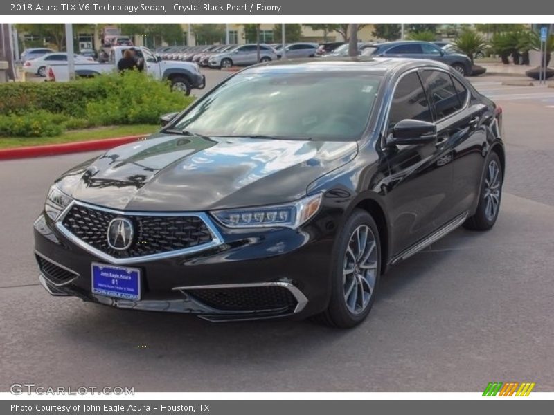 Crystal Black Pearl / Ebony 2018 Acura TLX V6 Technology Sedan