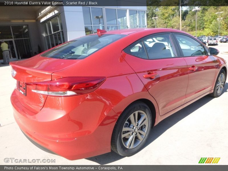 Scarlet Red / Black 2018 Hyundai Elantra Value Edition
