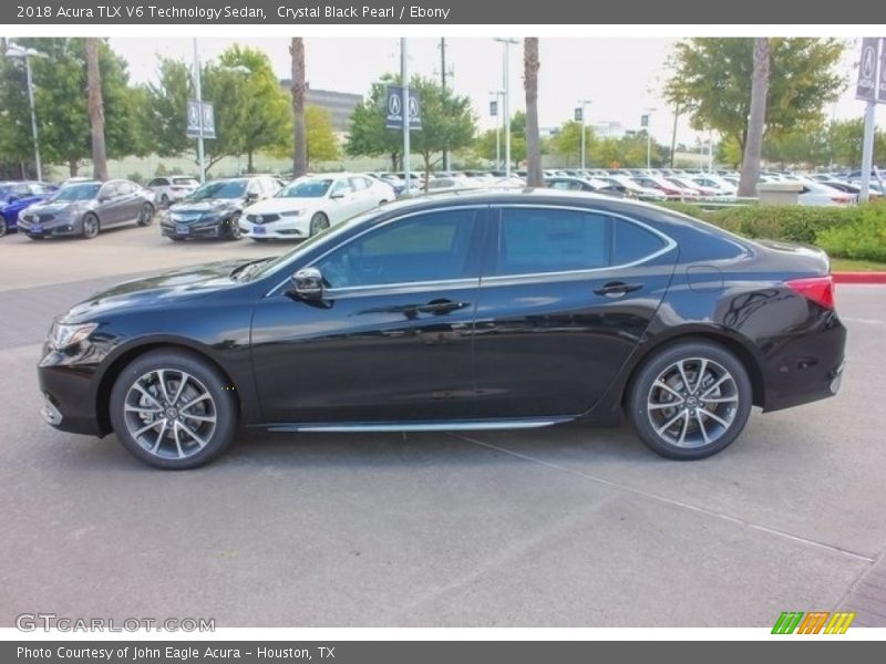 Crystal Black Pearl / Ebony 2018 Acura TLX V6 Technology Sedan