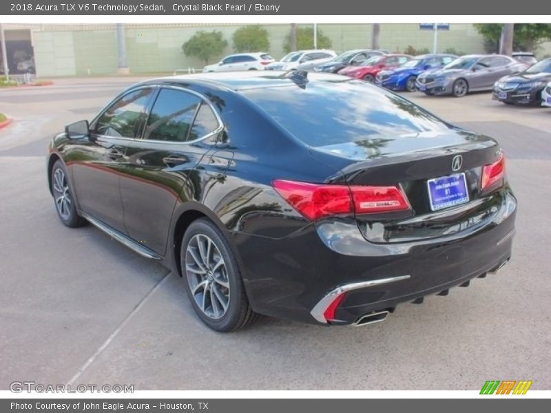 Crystal Black Pearl / Ebony 2018 Acura TLX V6 Technology Sedan